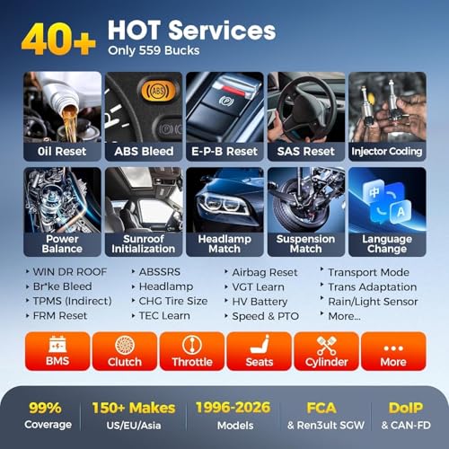 Autel Scanner MaxiCOM MK900: 3000+ Active Tests 40+ Service as MK900-BT | 8 in Up of MK808S MK808BT Pro MX808S, 2026 Bidirectional Diagnostic Tool as MX900 MK900BT, All System, CAN-FD&DOIP, FCA SGW