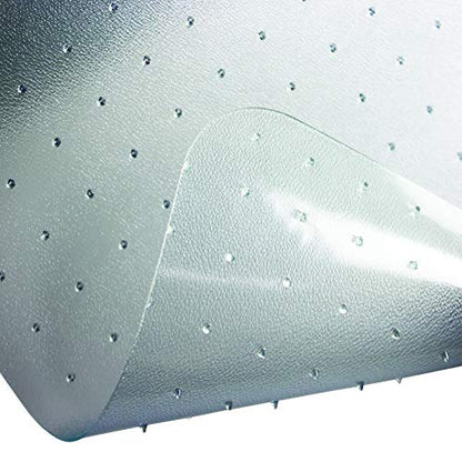 Floortex® Valuemat® Plus, Strong Polycarbonate, Rectangular, Chair Mat for Low Pile Carpets - 30" x 48" - size: 30" x 48"