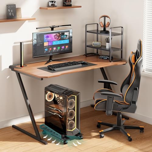 PEGZONE Adjustable PC Stand for Floor Ventilated CPU Cart,Black - color: Black