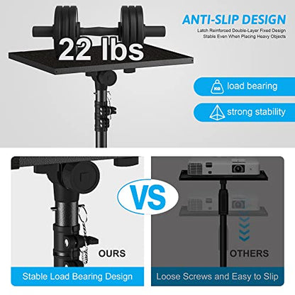 Projector Stand Tripod Laptop Stands Height Adjustable - size: B：23.5"-63.5"