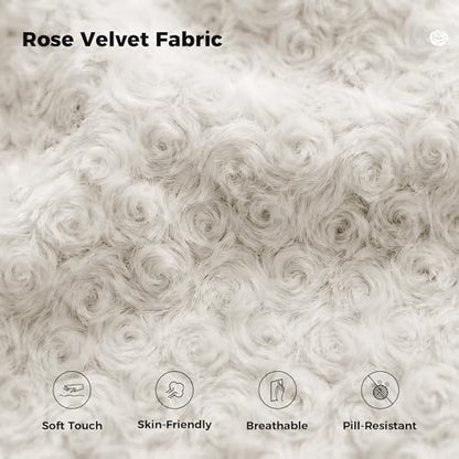 Big and Tall Office Chair, Flip Armrests for Pets & Cross Legged Sitting | Executive Ergonomic Computer Gaming Chair with Foot Rest, White Rose Velvet Wide Seat Reclining Desk Chair - color: White Rose Velvet