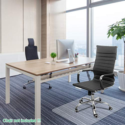 Office Desk Chair Mat - PVC Floor Protection for Hard Wood, Clear Premium Quality, Thick and Sturdy, Transparent (90x120x0.2cm) - size: 90x120x0.2cm