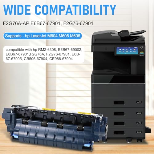 F2G76A (E6B67-67901, F2G76-67901) Maintenance Kit Compatible with LaserJet M604 M605 M606 (110V), Includes RM2-6308 Fuser, Transfer Roller & Tray 2-6 Rollers