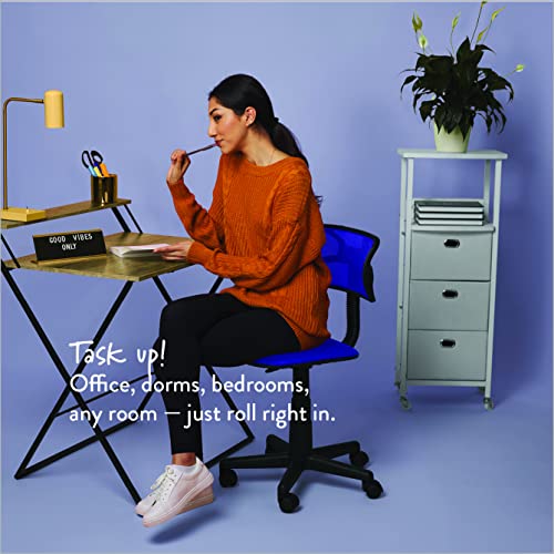 Urban Lifestyle Swivel Mesh Desk Chair, Royal Blue 21D x 21W x 33H in - color: Royal Blue