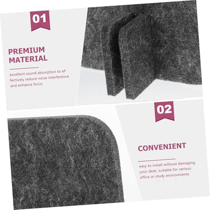 Desk Dividers for Students Felt Privacy Screens Soundproof Desktop Partition Panels Easy Tool Setup for Classroom and Study Spaces Elegant Design Enhances