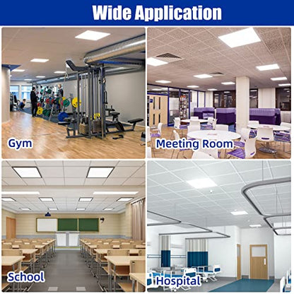 4 Pack 2x2 LED Flat Panel Lights for Drop Ceiling 45W, 5800LM - size: 4pack--2X2FT