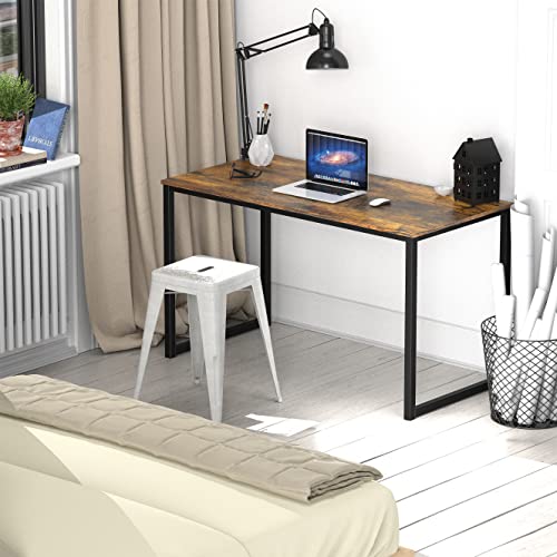 SHW Mission 40-Inch Home Office Computer Desk, Rustic Brown - color: Rustic Brown, size: 40-Inch