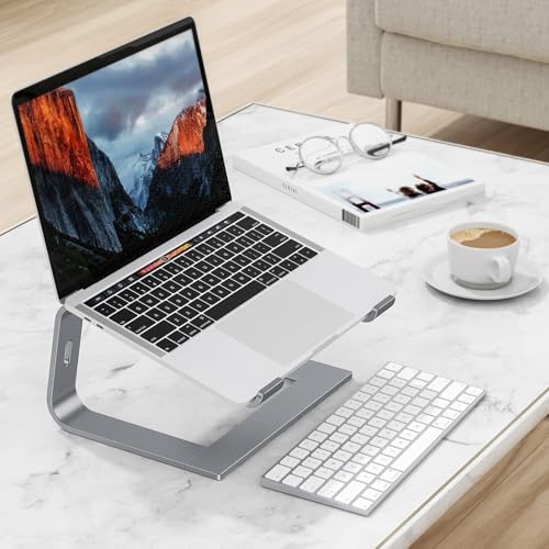 OMOTON Laptop Stand, Detachable Mount for MacBook Air/Pro Dell HP Grey - color: Grey