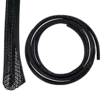 SunGrow Pet Cord Protector, 1/2 Inch Wire Loom Tubing Cable Sleeve, Dog, Cat, Ferret Wire Split Sleeve, Cable Protector Tubing, Restricts Chewing, Polyester Cable Management Sleeve, 10 Feet