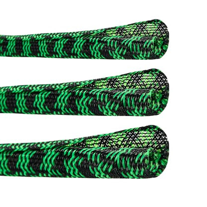 Cable Sleeve Self-Wrapping Wire Loom - color: Black green, size: 1/2"-10ft