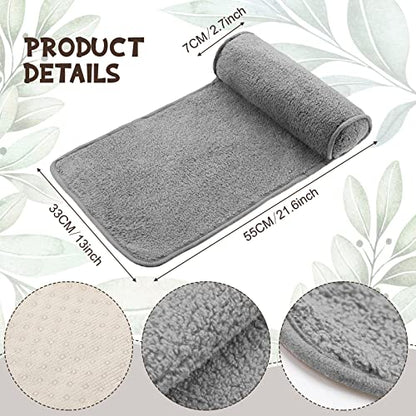 Weysat Recliner Pillow Neck Head Support Roll Non Slip Fleece Adjustable Neck Chair Headrest Cushion for Travel Home Office Recliner Couch Sofa Armchair Support and Pain Relief(Gray) - color: Gray