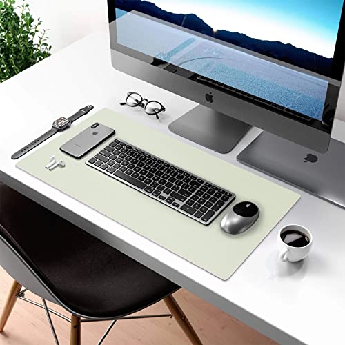 Aothia Double-Sided PU Leather Desk Pad - Non-Slip Large Mouse Pad & Desk Mat for Office, Home - Waterproof, Easy to Clean, Durable Dual-Sided Surface (23.6"x13.7", Matcha Green) - color: Matcha, size: 23.6" x 13.7"