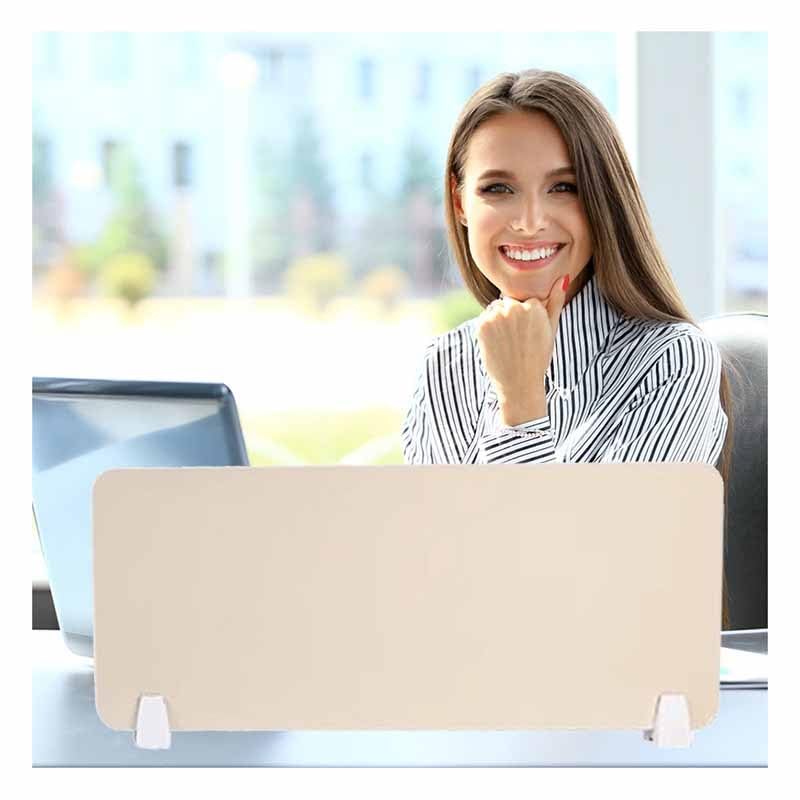 Removable Desk Dividers with 2 Clips Privacy Partitions for Cabins Ideal Classroom and Teacher Supplies Adjustable Partition Walls Enhanced Focus Productivity - color: Weiß, size: 80x30cm