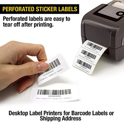 2 5/8" X 1” Direct Thermal Labels 2000 Per Roll Perforated | Quality 2 5/8" x 1” direct thermal labels 2000, designed for everyday use. - size: 2 5/8" X 1" 12 Rolls