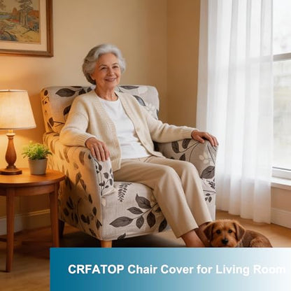 CRFATOP Accent Chair Cover, Stretch Armchair Slipcover for Living Room - color: Color A05