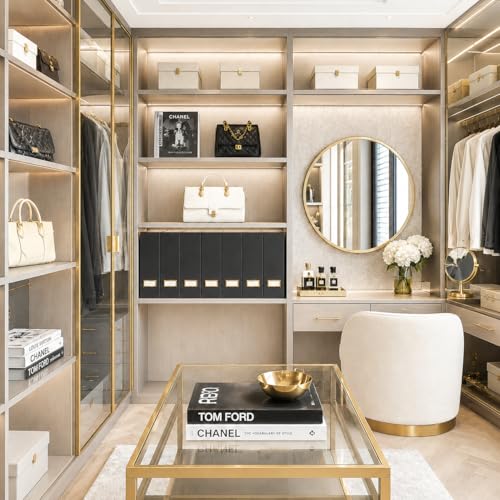 BLU MONACO | Cardboard Magazine File Holder Set of 6 Black | Vertical Magazine File Holder with Gold Label Slots | Standing File Holder and Cardboard Bins for Shelves Desk Storage - color: Black & Gold
