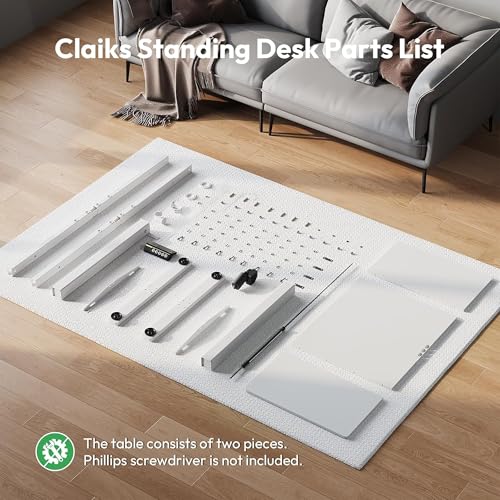 63 x 28 Inch Electric Standing Desk, 3 Memory Presets, White - color: White, size: 63*28