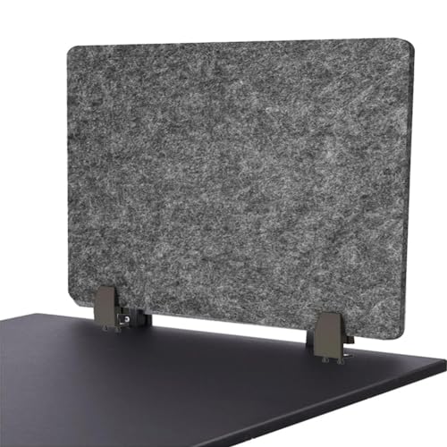 Freestanding Acoustic Desk Partition NoiseReducing Panels for Soundproofing & Privacy Office Desk Dividers (Black) Enhance Work Focus & Productivity - color: Black