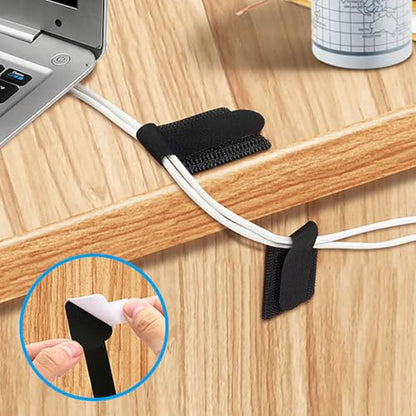Cord Organizer Cable Management Under Desk for Home Office, 45Pack