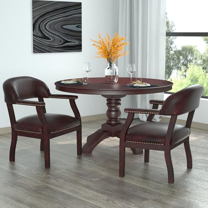 Boss Captain’s Chair In Burgundy Vinyl