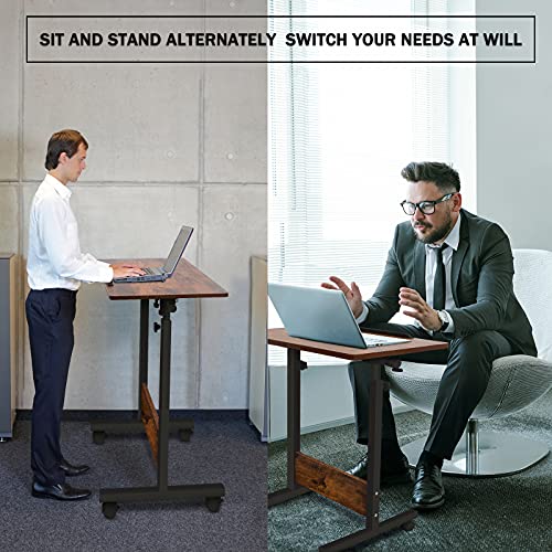 KOUPA Height Adjustable Flip Standing Desk with Wheels,24Inch - size: 16x24IN