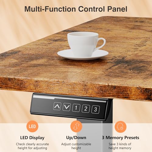 Sweetcrispy Electric Standing Desk, Computer Desk, 40x24 Inch