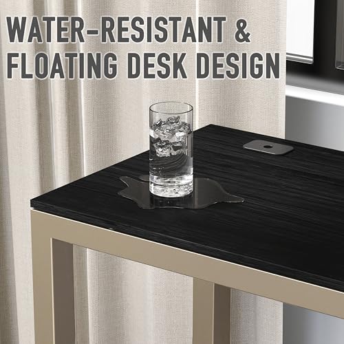 SHW 55-Inch Commercial-Grade Office Computer Desk, Espresso - color: Espresso, size: 55-Inch