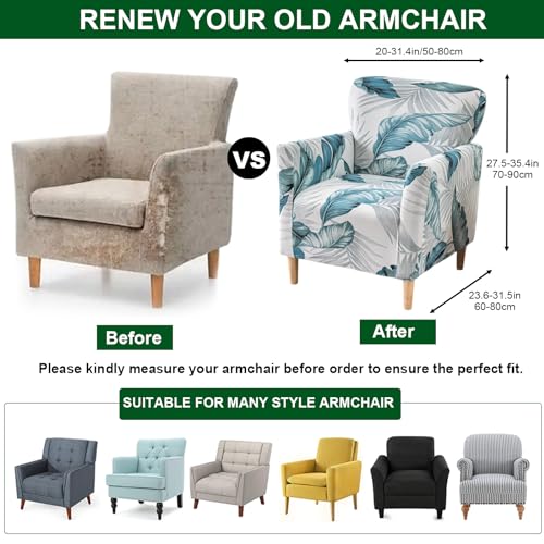 CRFATOP Accent Chair Cover, Stretch Armchair Slipcover for Living Room - color: Color A13