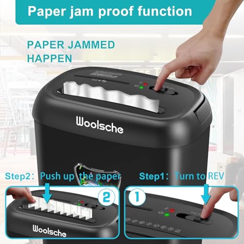 Home Office Paper Shredder,14-Sheet Cross Cut with 6.6-Gallon Basket, High Security Level P-4,3-Mode Design Shred Card/CD/Paper - size: Cross Cut-14