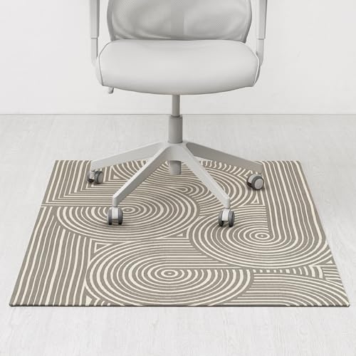 Anji Mountain Rug'd Office Chair Mat for Carpet & Hardwood Floor - Jacquard Woven, Anti-Slip Backing, Low Pile, Floor Protector Desk Chair Mat, Office Rugs for Rolling Chairs (Helix - 36" x 48") - color: Helix, size: 36" x 48"