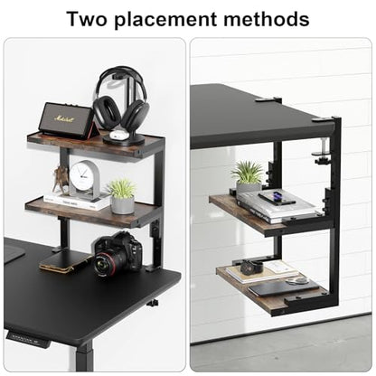 2-Tier Desk Shelf - color: Wood