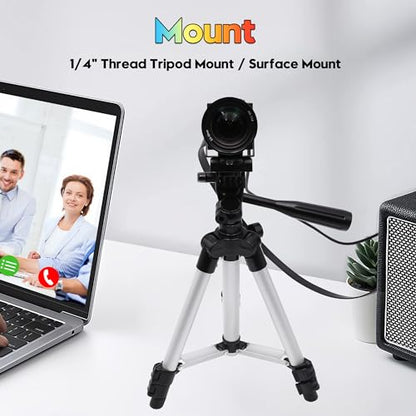SVPRO 4K 60fps HDMI Camera USB3.0 Streaming Webcam with 5-50mm Manual Telephoto Lens 10X Optical Zoom H.264 Industrial Microscope Close-Ups Camera,USB and HDMI Dual Ouput - color: 4K 60fps Camera with 5-50mm Lens