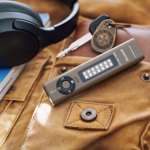 PowerTac Quad 2000 Lumen Flashlight, 4-in-1 Flat Design | USB-C Rechargeable, Multi-Light EDC Light (Flat Desert Earth) - color: Flat Desert Earth