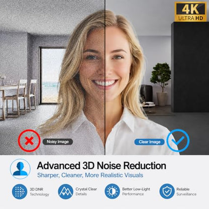 Angetube 4K AI Webcam for PC, 100°Wide Angle & Remote Control 4K Web Camera