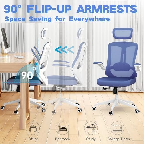 Office Chair (Blue) - color: Blue