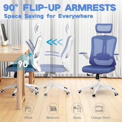 Office Chair (Blue) - color: Blue