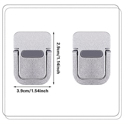 Abeillo 2PCS Portable Keyboard Riser, Self-Adhesive Mini Laptop Stand Invisible Computer Keyboard Stand for Desk, Laptop Feet Compatible with Pro/Air, Lenovo, Surface (Silver) - color: Silver