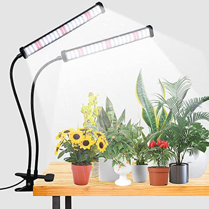 GooingTop Grow Light 100W 6000K, Super Bright White Desktop Clip Plant Lamp - size: 100Watts
