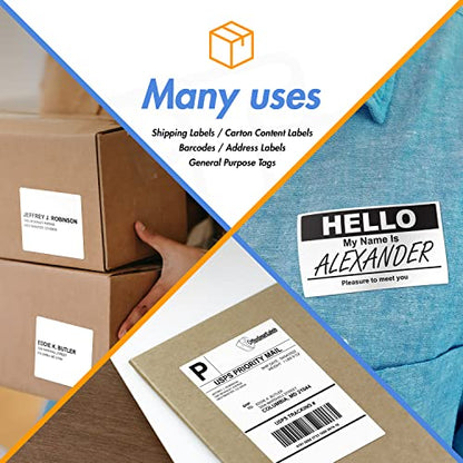 Direct Thermal Label, 1.25" x 0.85", 1" Core, 20 Rolls, 1500/Roll