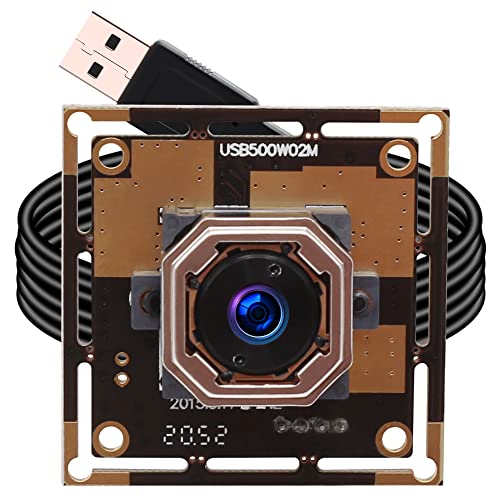 ELP 5mp Autofocus USB Camera for Computer and Raspberry Pi OV5640 USB2.0 Lightburn Laser Engraver Camera Module Smart Embedded Video Webcam Board,3.3ft/1m Cable for PC, Laptop, Jetson Nano - color: 60Degree Auto Lens, size: USB Camera Module