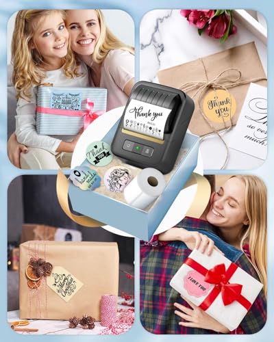 Label Maker Machine with Tape, Bluetooth 2 Inch Thermal Label Printer