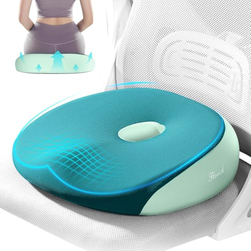 FLORICH Seat Cushion, Memory Foam Cushion for Office Chair, Ergonomic Office Seat Chair Cushion for Relieving Sciatica, Soft & Breathable Car Seat Cushion - Green - color: Memory Foam-001 - Green