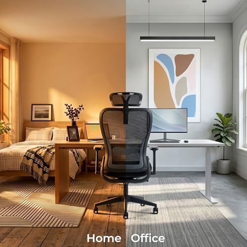 Tervo Model Y | Folding Office Chair for Small Spaces | Gaming Chair for Adults & Kids | Ergonomic Mesh Computer Chair | Foldable Desk Chair Home Work | - color: Midnight Black