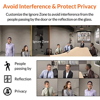 Innex Cube 4K 360 Degree Video Conference Camera with Multiple AI Modes, Dual Omnidirectional Mics, Remote, Plug and Play Conference Room Webcam for Zoom, Microsoft Teams, Open Space, Meeting Room - style: View Angle 360-degree