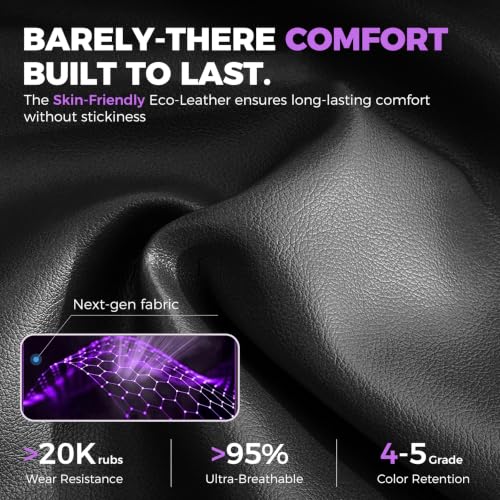 GTPLAYER Gaming Chair with Footrest, 350LBS Big and Tall Office Chair, Ergonomic High Back Lumbar Support and Recliner for Back Pain Relief, Purple - color: Ergo-purple