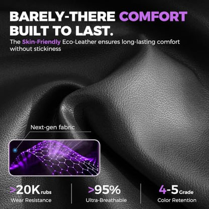 GTPLAYER Gaming Chair with Footrest, 350LBS Big and Tall Office Chair, Ergonomic High Back Lumbar Support and Recliner for Back Pain Relief, Purple - color: Ergo-purple