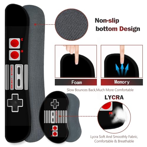 ARTSO Large Gaming Mouse Pad, Keyboard Wrist Rest Pad & Wrist Support Mousepad Set, Stitched Edge, Extended, Non-Slip Base, Memory Foam Desk Mat, Black Game Console - color: Black Game Console