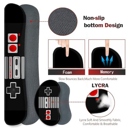 ARTSO Large Gaming Mouse Pad, Keyboard Wrist Rest Pad & Wrist Support Mousepad Set, Stitched Edge, Extended, Non-Slip Base, Memory Foam Desk Mat, Black Game Console - color: Black Game Console