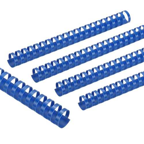 PATIKIL 28mm (1-1/8") Plastic Binding Combs, 10 Pcs 21 Rings Comb Binding Spines 240 Sheet Capacity Letter Size for Binding Paper Sheets Notebook Calendar Picture Album, Blue - color: Blue, size: 1-1/8"