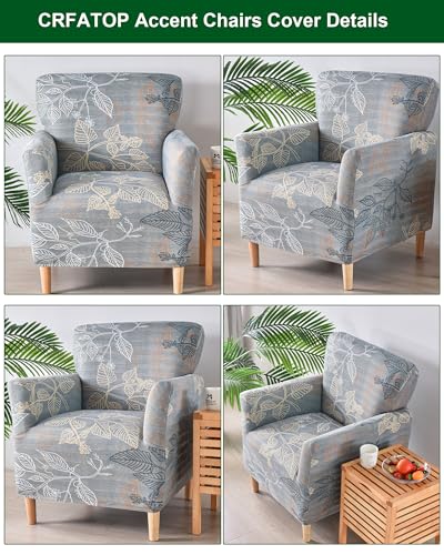 CRFATOP Accent Chair Cover, Stretch Armchair Slipcover for Living Room - color: Color A03